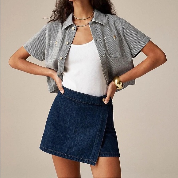 NEW J.Crew denim skort size 2 - Picture 1 of 3